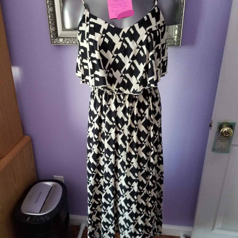 Maxi dress, bi-level spaghetti strap